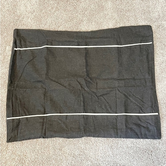 STUDIO 3B BY KYLE SCHUNEMAN GRANT Standard Pillow Sham Black Ivory Replacement - Picture 4 of 9